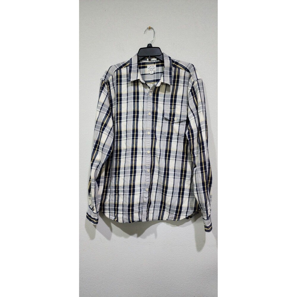 Lucky Brand Shirt Mens Size XL Plaid California Fit Flannel Long Sleeve